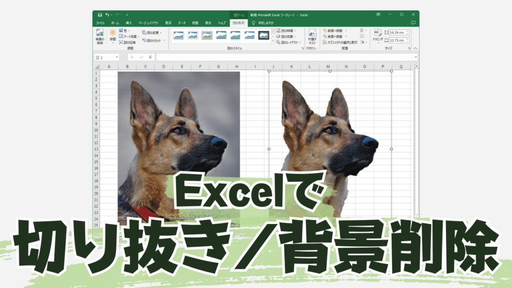 【保存版】これは簡単！Excelでサクッと画像の背景を削除（透明化）する方法