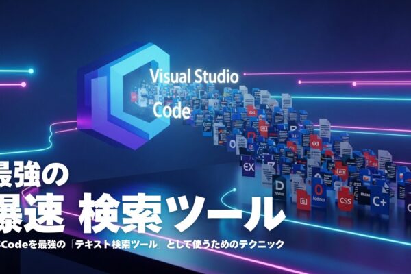 「あれ、どこだっけ？」はもう終わり！VSCodeを最強の「爆速検索ツール」として使うためのテクニック