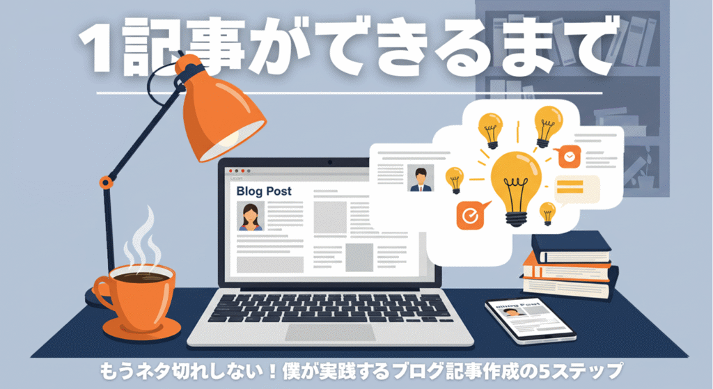 「どうやって書いてるの?」僕のブログ記事作成。1記事ができるまでの全工程