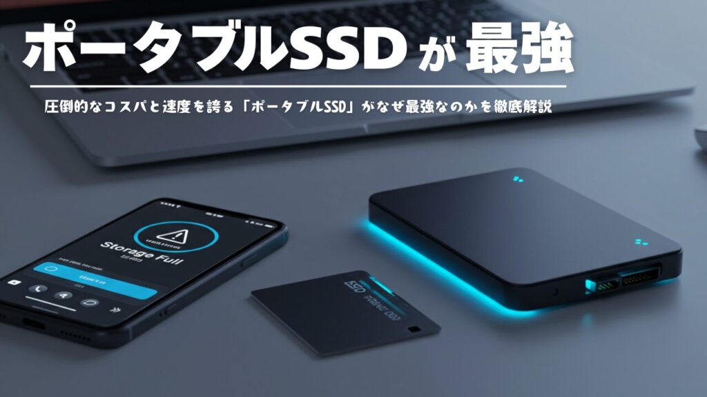 クラウドストレージもいいけど、僕がポータブルSSDを激推しする理由