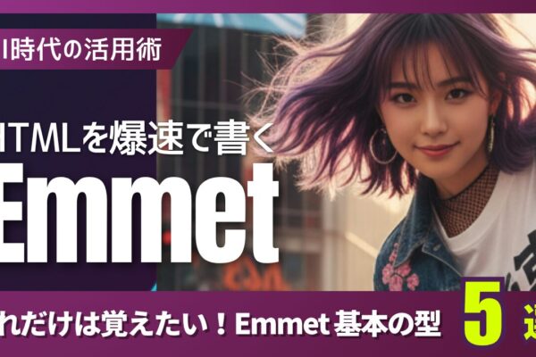 HTML書くのが、めちゃラクに。Emmet を使えばコーディングが爆速になる話